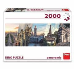 Dino Toys puzzle Paríž - koláž 2000 dielikov ( panoráma )