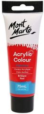 Mont Marte Akrylová barva 75ml - brilantní červená (Brilliant Red), tuba