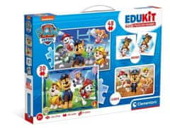 Edukit Disney Paw Patrol 4v1 (pexeso, 48 + 30 puzzle, 6 kostek)