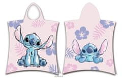 JERRY FABRICS Pončo Lilo a Stitch Pink Bavlna - Froté, 50/115 cm