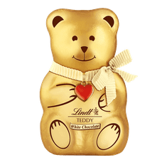 LINDT Zlatý Medvedík TEDDY biela čokoláda 100g