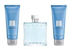 Azzaro Chrome - EDT 100 ml + 2 x 75 ml sprchový gel a šampon 2v1 