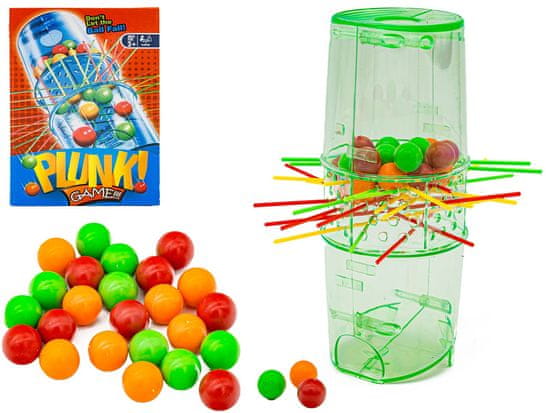 shumee PLUNK Pick Up Arcade Game, Falling Balls, Tower + Colorful Balls