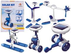 shumee Solárne roboty 6v1 - Solar Kit - veterný mlyn, vrtuľník, auto, robot