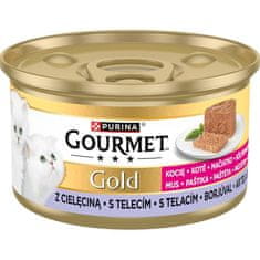 Gourmet Gold cat konz.-Kitten s teľacím 85 g