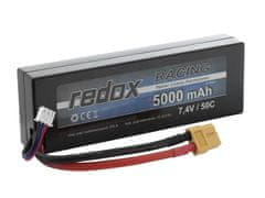 shumee Redox RACING 5000 mAh 7,4V 50C Pevné puzdro do auta LiPo Pack