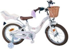 Volare Blossom detský bicykel pre dievčatá - 16 palcov - Biela - Dve ručné brzdy