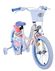 Volare Disney Stitch detský bicykel pre dievčatá - 16 palcov - Krémová/Korálová/Modrá - Dve ručné brzdy