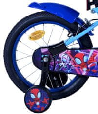 Volare Spidey detský bicykel pre chlapcov - 16 palcov - Modrá - Dve ručné brzdy