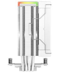 DEEPCOOL chladič AK400 Digital / 120mm fan / 4x heatpipes / PWM / pre Intel aj AMD / biely / digitálny display