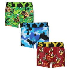 Styx 3PACK detské boxerky art športová guma viacfarebné (3GJ13970) - veľkosť 4-5 let