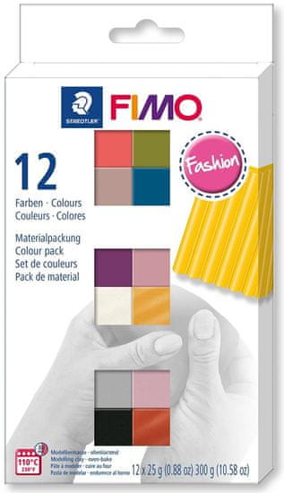 FIMO Soft sada 12 farieb x 25 g - fashion