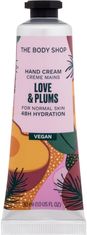 Hydratačný krém na ruky Love & Plums (Hand Cream) 30 ml