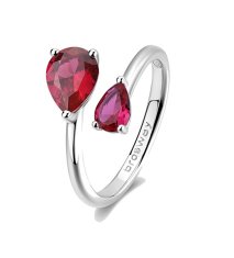 Brosway Strieborný otvorený prsteň Passion Ruby Fancy FPR115 (Obvod 50 mm)