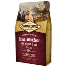 Carnilove Krmivo Sterilised Adult Cats Lamb & Wild Boar 2kg