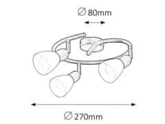 Rabalux Rabalux bodové svietidlo Soma E14 3x MAX 40W anticky hnedá 6593