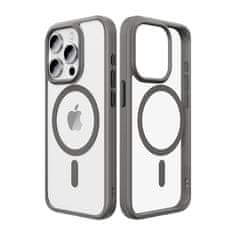 Rock Zadný kryt série Guard Magnetic pre iPhone 15 Pro Max clear-grey