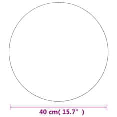 Vidaxl Nástenné zrkadlo 40 cm okrúhle sklenené