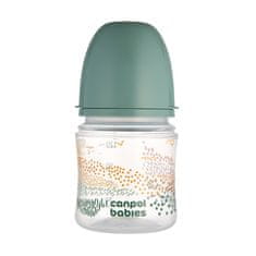 Canpol babies Fľaša antikoliková EasyStart Mountains 120 ml zelená