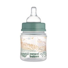 Canpol babies Fľaša antikoliková EasyStart Mountains 120 ml zelená