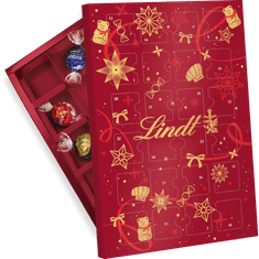 LINDT Adventný kalendár Pick&Mix červený