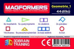 Magformers Geometria 1: Obrázky a stavby - box 45 dielikov