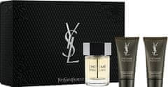 Yves Saint Laurent L`Homme - EDT 100 ml + sprchový gel 50 ml + balzám po holení 50 ml