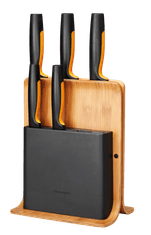 FISKARS Sada nožov Fiskars Functional Form v bambusovom bloku, 5 ks - 1057552