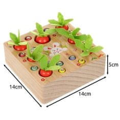 Kruzzel  24745 Drevená hra mrkva a červíky