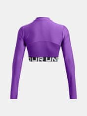 Under Armour Dámske tričko Under Armour HeatGear Rib 1/4 Zip LS-PPL XS