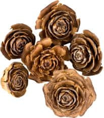 Dekorácie - Cedar rose 3-5 cm 6 ks