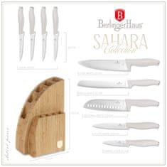 Súprava nožov so stojanom BAMBOO 10 ks Sahara Collection BH-3121