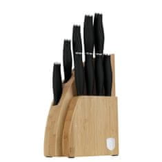 Súprava nožov so stojanom BAMBOO 10 ks Matte Black Collection BH-2979