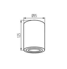 Kanlux Přisazené bodové svítidlo (22552) BORD GU10 černá