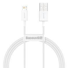 BASEUS Dátový kábel Superior Series USB/Lightning 1m (2.4 A) biela