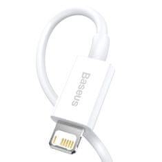 BASEUS Dátový kábel Superior Series USB/Lightning 1m (2.4 A) biela