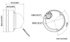 HiLook Powered by HIKVISION / IPC-D180HA-LU / Dome / 8Mpix / 2.8mm / Smart Hybrid Light / MD2.0 / IP67 + K08 / IR 30m