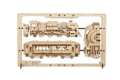 UGEARS 3D puzzle Steam Express 2.5D Puzzle