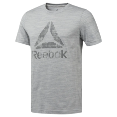 Reebok Tričko sivá L Elements Marble Melange