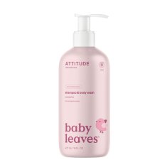 Attitude Detské telové mydlo a šampón 2v1 Baby leaves bez vône 473 ml