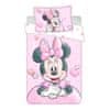 Jerry Fabrics Disney obliečky do postieľky Minnie Powder pink baby 100x135, 40x60 cm