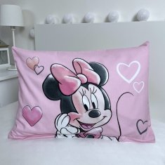 Jerry Fabrics Disney obliečky do postieľky Minnie Powder pink baby 100x135, 40x60 cm