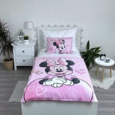 Jerry Fabrics Disney obliečky do postieľky Minnie Powder pink baby 100x135, 40x60 cm