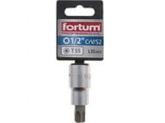 Fortum Hlavica zástrčná 1/2" hrot TORX, T55, L 55mm