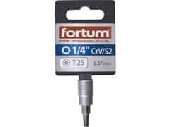 Fortum Hlavica zástrčná 1/4" hrot TORX, T 25, L 37mm