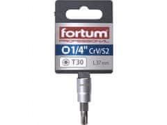 Fortum Hlavica zástrčná 1/4" hrot TORX, T 30, L 37mm