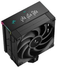 DEEPCOOL chladič AK400 Digital Pro / 120mm fan / 4x heatpipes / PWM / pre Intel aj AMD / čierny / dig.disp. viac hodnôt