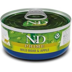 N&D Konzerva Cat Prime Wild Boar & Apple 70g