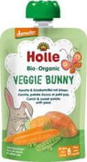 Holle Veggie Bunny Bio pyré mrkva, batáty a hrášok, 100 g (6 m+)