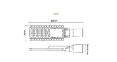 ACA Lightning LED pouličné osvetlenie BISE 60W/230V/4000K/8400Lm/150°x70°/IP66/šedé